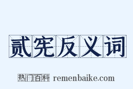 贰宪反义词是什么意思的图片